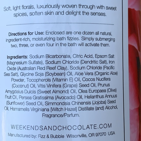 ANTHROPOLOGIE FIZZ & BUBBLE Flower Bubbles ARTISAN BATH FIZZES! Scented Gift USA - Picture 4 of 5